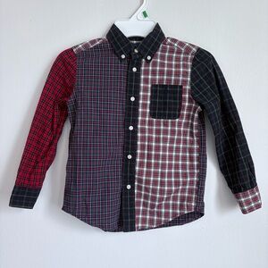 Polo by Ralph Lauren Kids Plaid Button Down Shirt - Red, Black, White